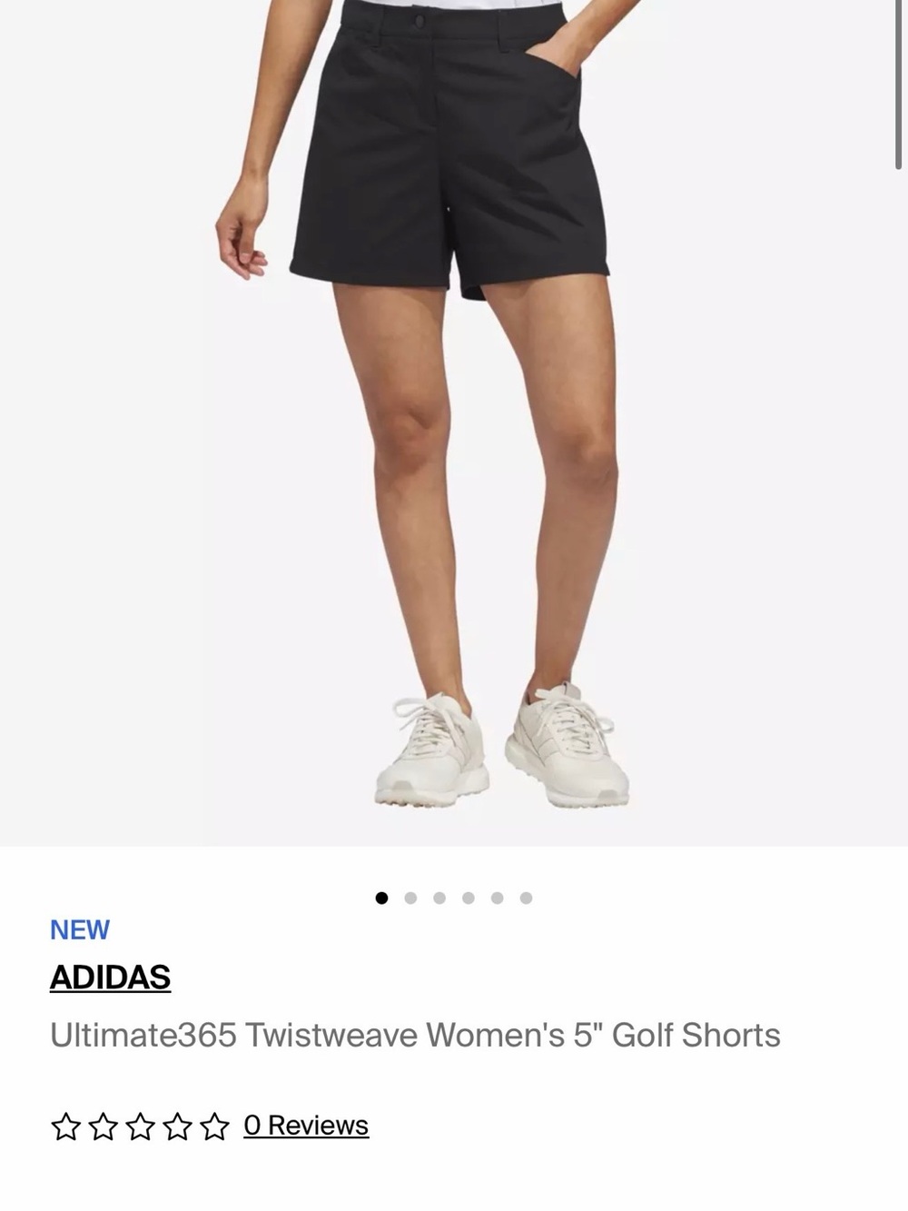 Aadidas Women's Black Performance Golf Shorts